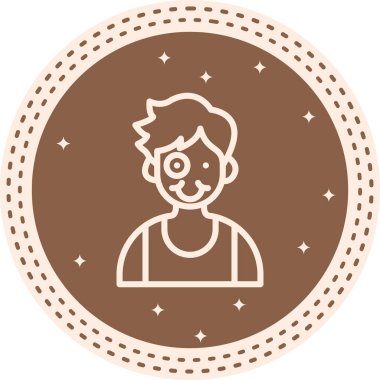 Zany Boy Yüksek Kaliteli Özel Vektör Tasarımı