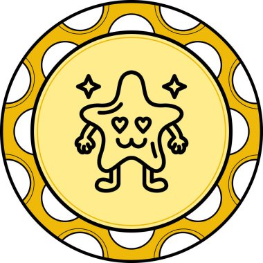 Aşkın Yıldızı Entelektüel Özel Vektör Sanatı