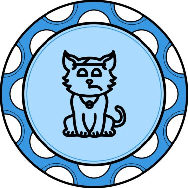 Kedi Başı Bandajı Yüksek Çözünürlüklü Sanat Sembolü