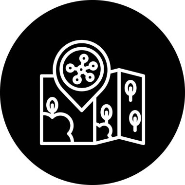 Konum Ağı Sofistike Temiz Ürün Grafik Şekli