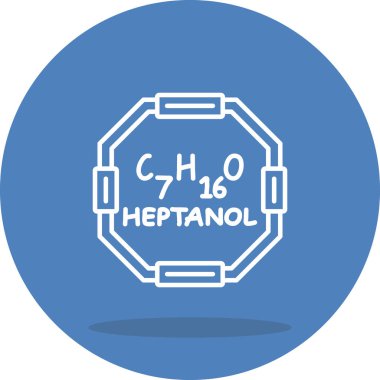 Heptanol Dengeli Profesyonel Markalaşma Grafik Sembolü