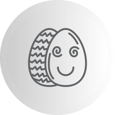 Paskalya Hipnotize Edilmiş Yumurta Minimum Düz Yaratıcı Grafik Tasarımı
