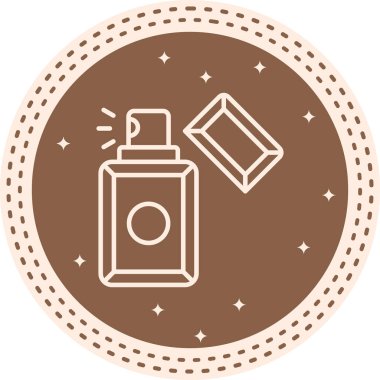 Parfüm Şişesi Dengeli Düz Modern Tasarım Elementi