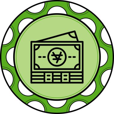 Yen Notları Yüksek Kaliteli Özel Vektör Tasarımı