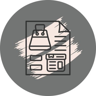 Ürün Listeleme Belirgin Asgari Markalaştırma Vektör Varlığı