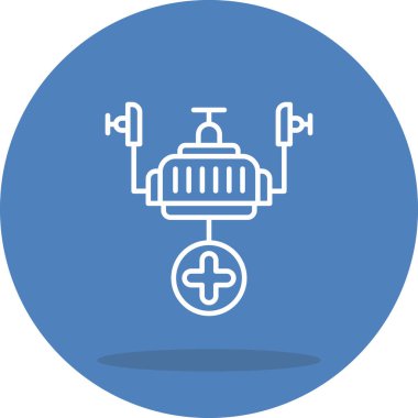 Tıbbi Drone Dengeli Yenilikçi Ürün Grafiksel Elementi