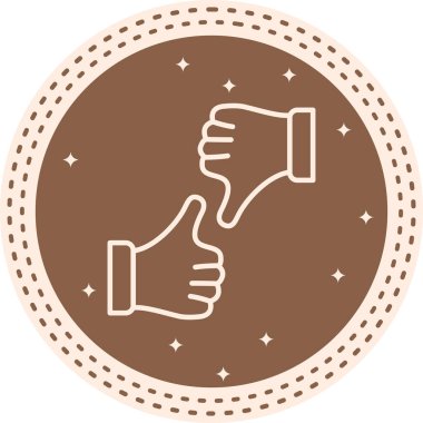 Baş Parmakların Aşağı Zarif Dengeli Düz Sanat Özelliği