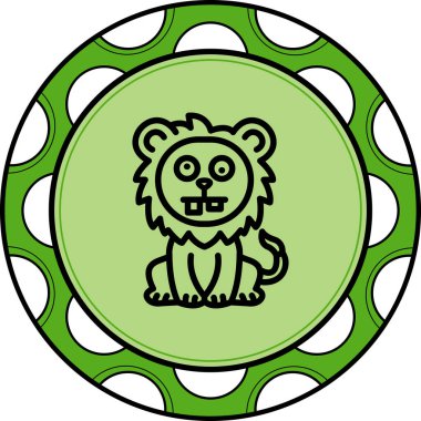 Çirkin Aslan Zarif Çağdaş Dijital Grafik Özelliği