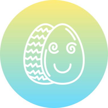 Paskalya Hipnotize Egg Kalın Web Grafiksel Çizimi