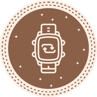 Akıllı Saat Dengelenmiş Profesyonel Markalaşma Grafiksel Sembolü