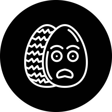 Paskalya Korkulu Yumurta Minimum Yüksek Çözünürlüklü Vektör Düzeni