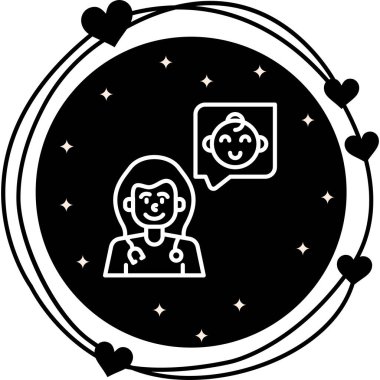 Pediatrik Danışmanlık Minimum Düz Yaratıcı Grafik Tasarımı