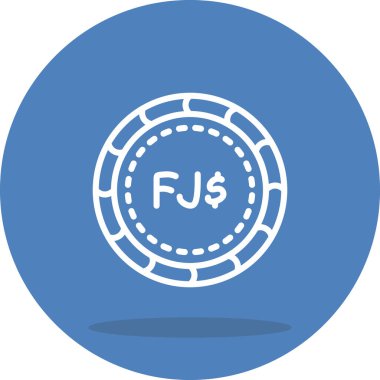 Fiji Doları Stili Düz Kullanıcı Arayüzü Özelliği