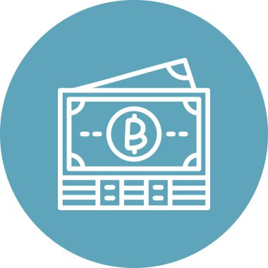 Tayland Baht Notları Dengeli Profesyonel Markalaşma Grafik Sembolü