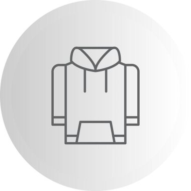 Kapüşonlu Yaratıcı Minimum Vektör Sanatı