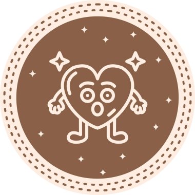 Şaşırmış Kalp Çağdaş Yenilikçi Dijital Tasarım Varlığı