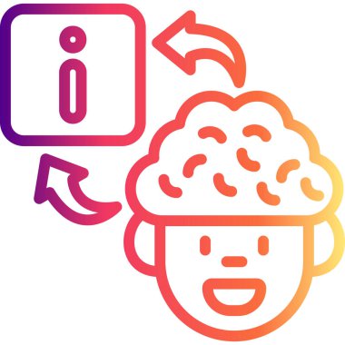 Beyin Bilgileri Asgari Dijital Grafik Sembolü