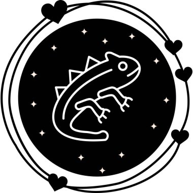 Bukalemun Temizlenmiş Dijital Grafik Düzeni