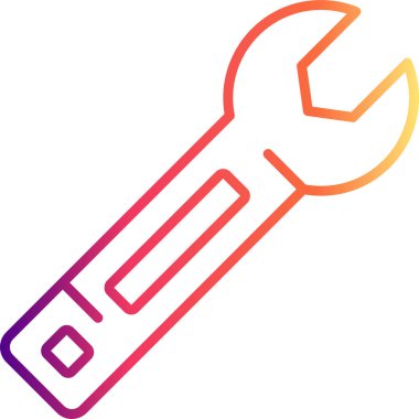 Ayarlanabilir İngiliz Anahtarı Yaratıcı Eşsiz Markalaştırma Vektörü Elemanı