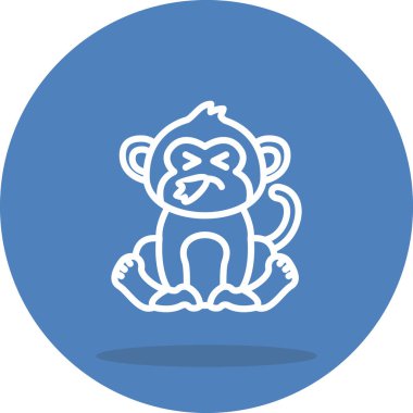 Hapşıran Maymun Yaratıcı İşlevsel Web Grafik Sembolü