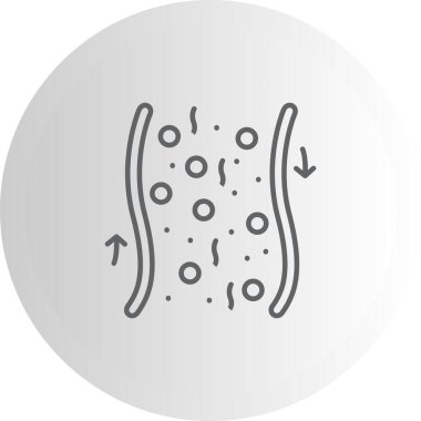 Kan Akımı Yenilikçi Düz Ürün Tasarım Sembolü