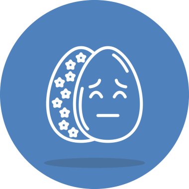 Paskalya Dalgın Yumurta Premium Zarif Dijital Tasarım Sembolü