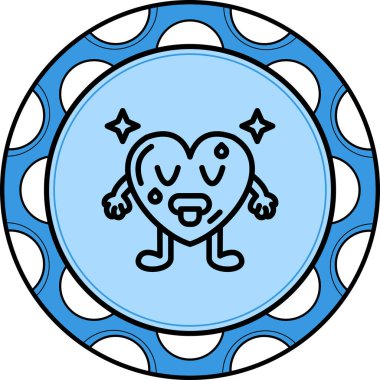 Sıcak Kalp Eşsiz Web Grafik Çizimi