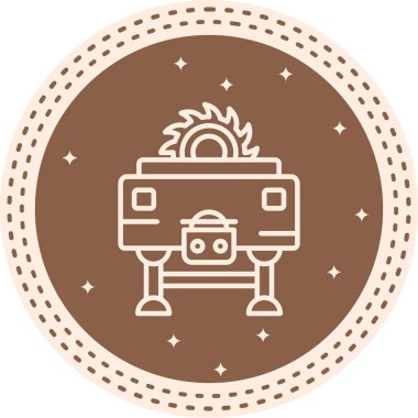 Masa Testere Sofistike Temiz Ürün Grafik Şekli