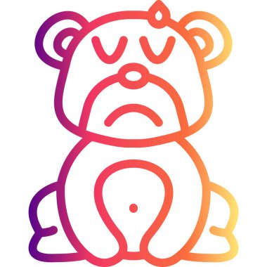 Hayal kırıklığı Ayısı Zarif Çağdaş Dijital Grafik Özelliği