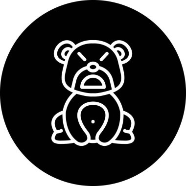 Azimli Ayı Sofistike Özel Vektör Sanatı Objesi