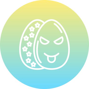 Paskalya Yumurtası Yüksek Kaliteli Özel Vektör Tasarımı