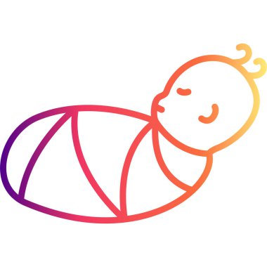 Yenidoğan Yüksek Çözünürlüklü Düz Tasarım Sembol Yüksek Çözünürlüklü Düz Tasarım Sembolü