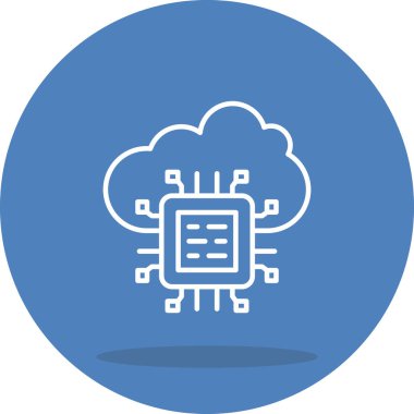 Bulut Hesaplaması Belirgin Profesyonel Yaratıcı Grafik Elementi