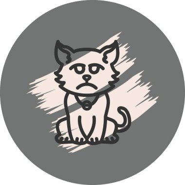 Üzgün Kedi Yaratıcı Dinamik Web Tasarımı Nesnesi