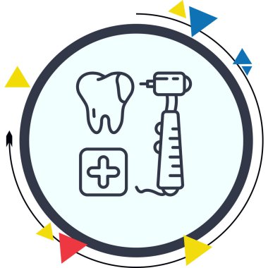 Diş Sondajı Gelişmiş İşlevsel Web Arayüzü Sembolü