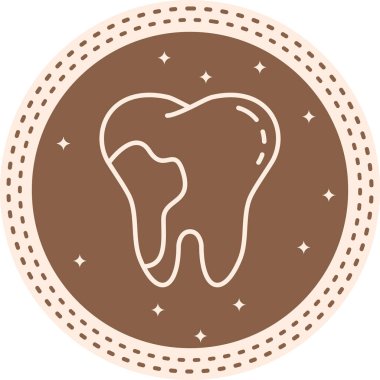 Diş Çürüğü Profesyonel Yenilikçi Düz Tasarım Düzeni