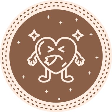 Hapşıran Kalp Zarif Çağdaş Dijital Grafik Özelliği