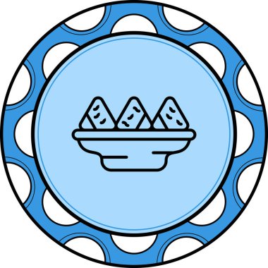 Samosa Sofistike Temiz Ürün Grafik Şekli