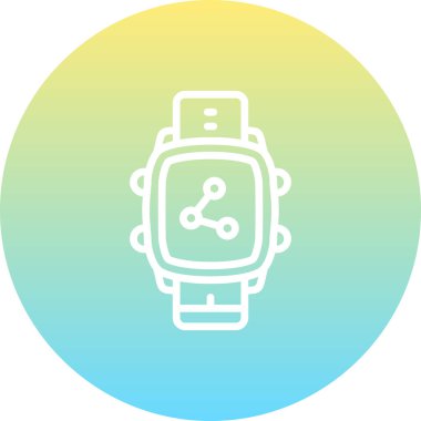 Akıllı Saat En Küçük Düz Vektör Resmini Paylaş