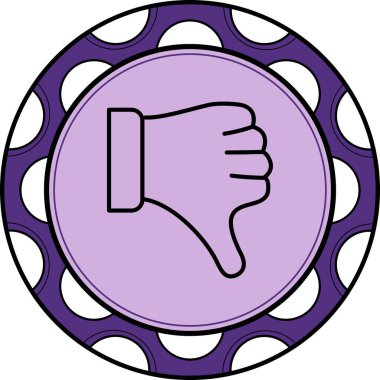 Entellektüel Temiz Ürün Şeklinde Başparmaklar Aşağı