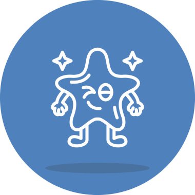 Star Wink Dengeli Özel Düz Vektör Düzeni