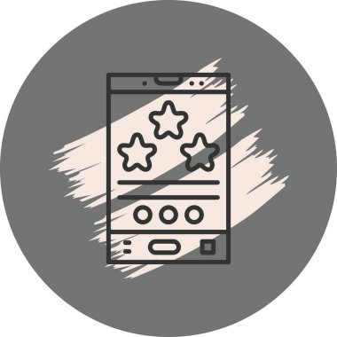 Yıldız Derecelendirme Ayrı Temiz Damgalama Grafik ŞekliName