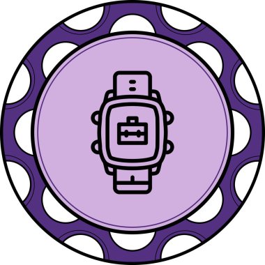 Akıllı Saat Evrak Çantası Yüksek Çözünürlüklü Minimum Vektör Tasarımı