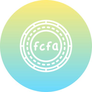 Orta Afrika Madeni Parası Asgari Kalite Grafik Sembolü