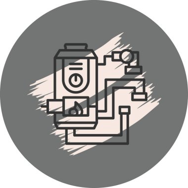 Gayzer Gelişmiş İşlevsel Web Arayüzü Sembolü