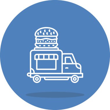 Burger Truck Modern Dijital Sanat Özelliği