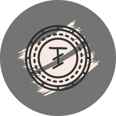 Moğolistan Sikkeleri Zarif Modern Sanat Düzenlemesi