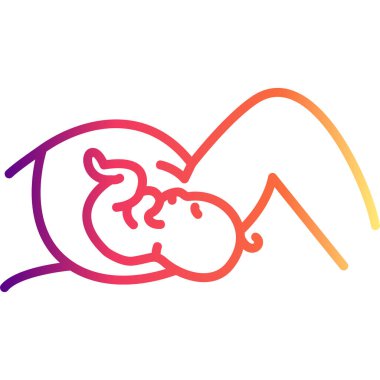 Vajinal Doğum Eşsiz Soyut Damgalama Grafik ŞekliName