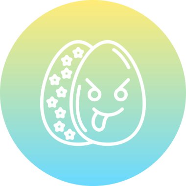 Paskalya Alaycı Yumurta Dengeli Profesyonel Düz Sanat Düzeni