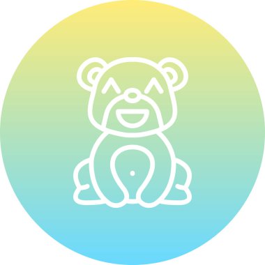 Haha Ayısı Temiz Sayısal Grafik Düzeni